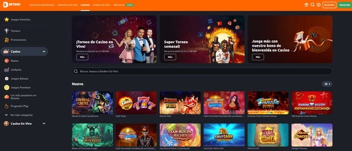 betano casino home image