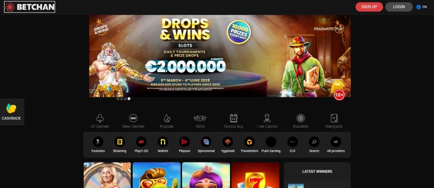 Betchan Casino Home Image2
