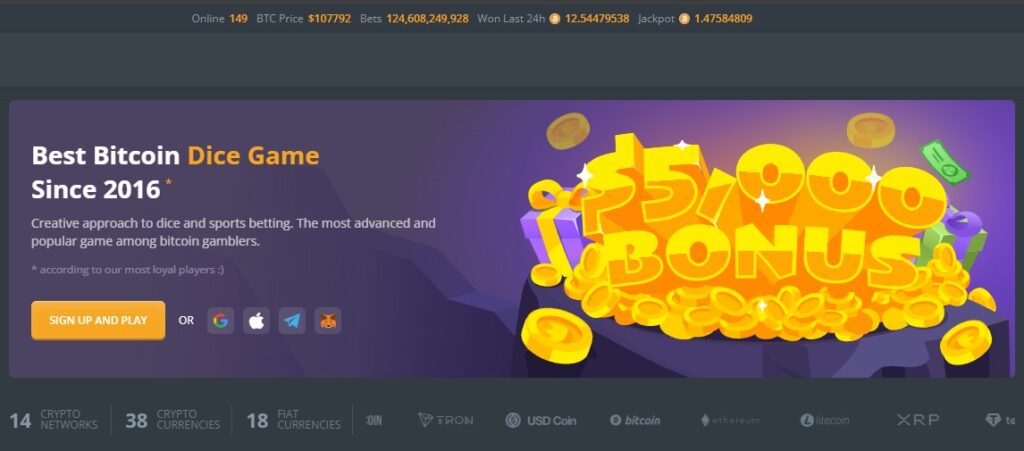 Duckdice Casino Bonus Desk Ss1