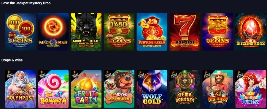 metaspins casino games image