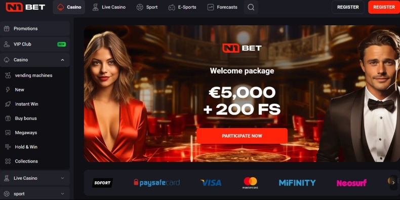 N1bet Casino Main