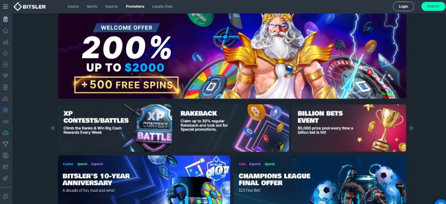 Bitsler Casino Promotions Image