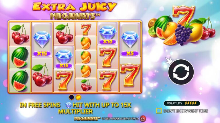 Extra Juicy Megaways Intro Image