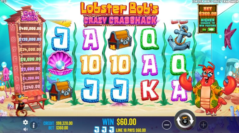 Lobster Bobs Crazy Crab Shack Game Image