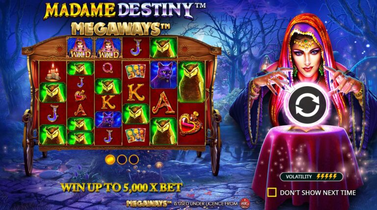 Madame Destiny Megaways Intro Image