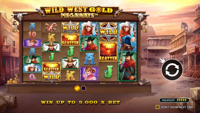 Wild West Gold Megaways Intro Image