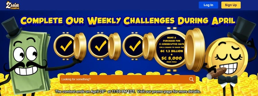 zula social casino april challenge image