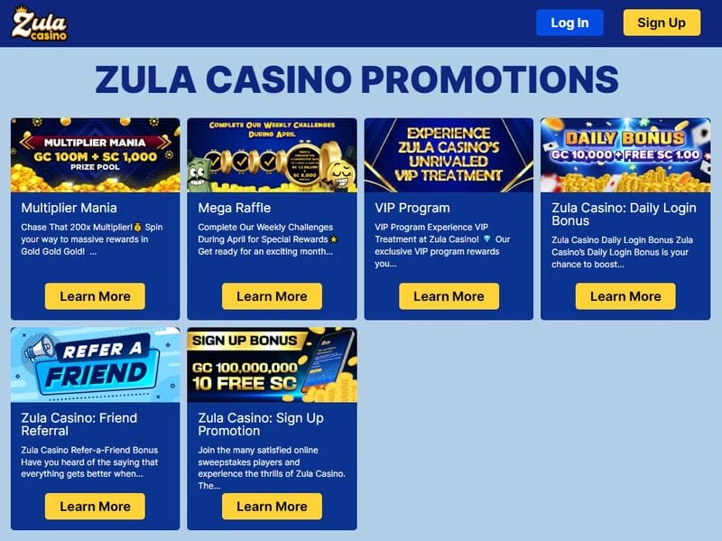 zula social casino promotions image