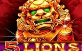 5 lions slot by pragmatic play logo