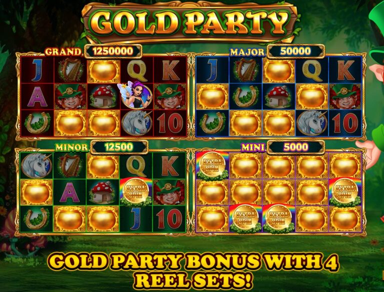 Gold Party Intro Image