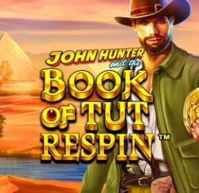 john hunter and the book of tut respin slot by pragmatic play logo