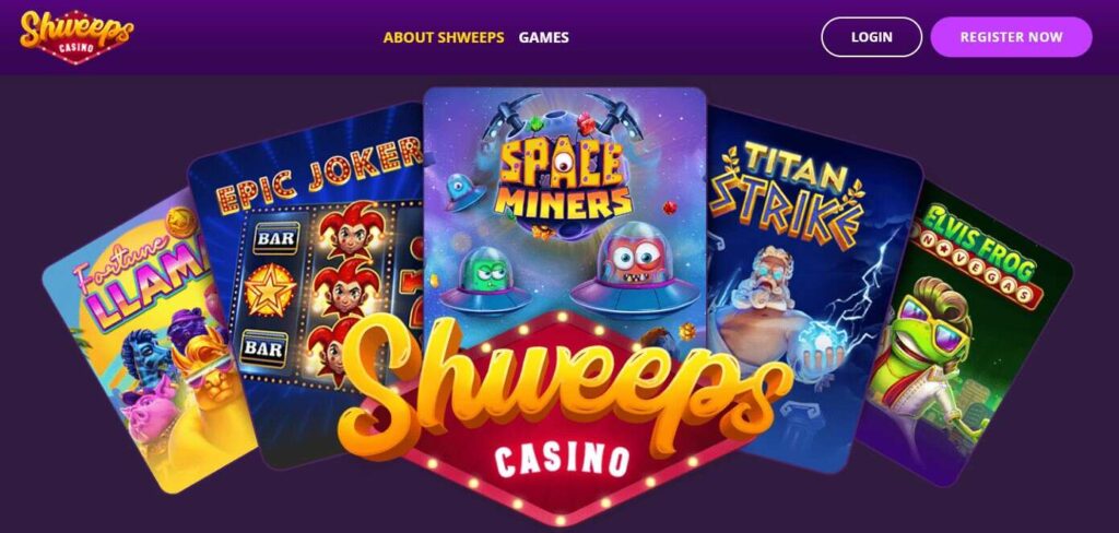 Shweeps Casino Interface And Navigation Image