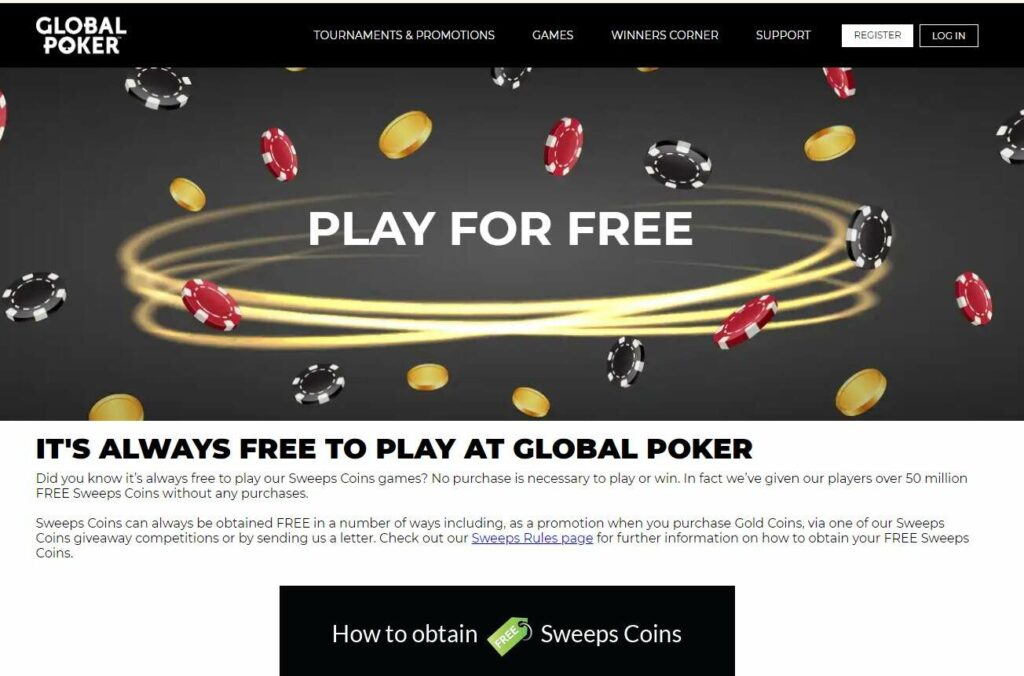 Global Poker Welcome Offer Image