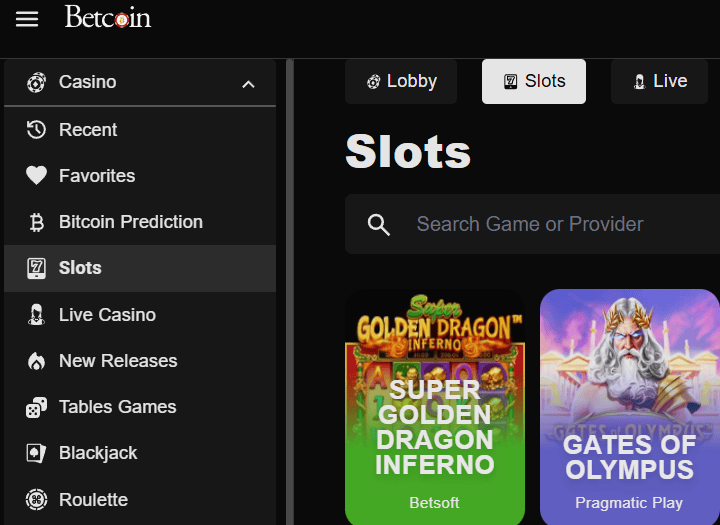 Betcoin Ag Casino Games