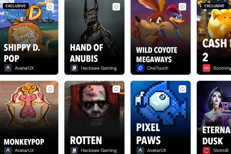 Bitcasino Io Casino Games