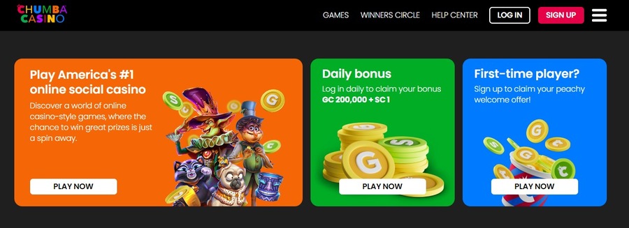 Chumba Casino Home Image