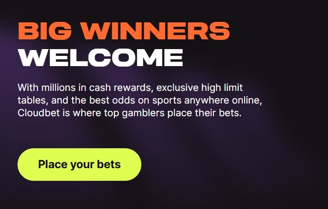 Cloudbet Casino Welcome