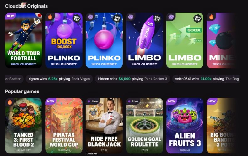 Coudbet Casino Games