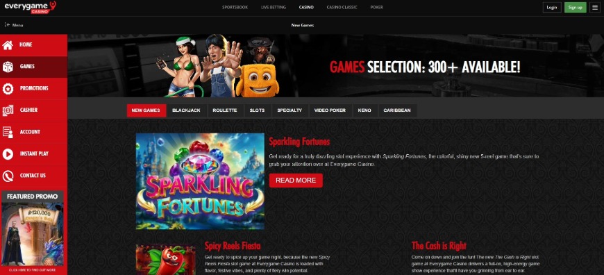 Everygame Casino Red Games Image