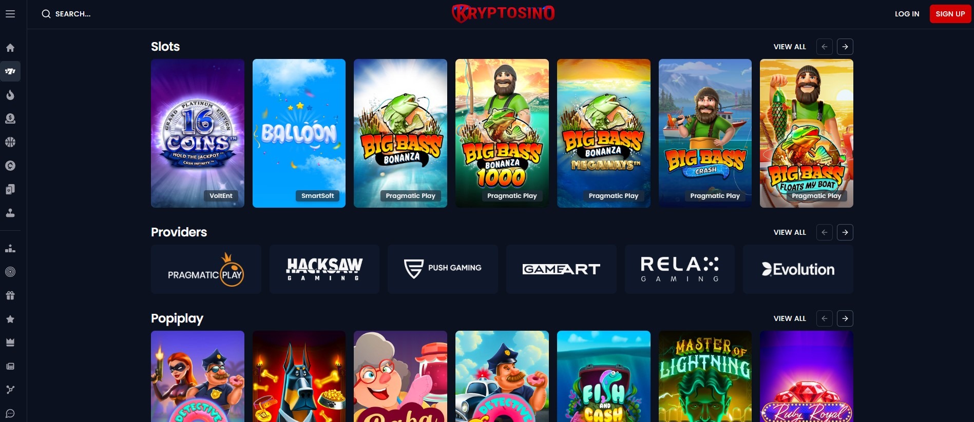 Kryptosino Casino Games Image