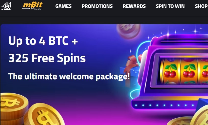 Mbit Casino Homepage