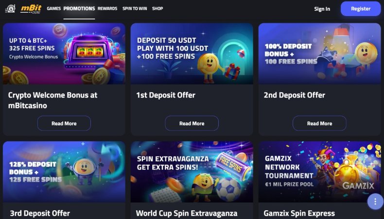 Mbit Casino Promos