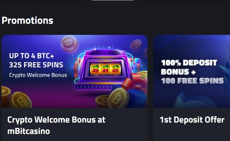 Mbit Casino Promotions