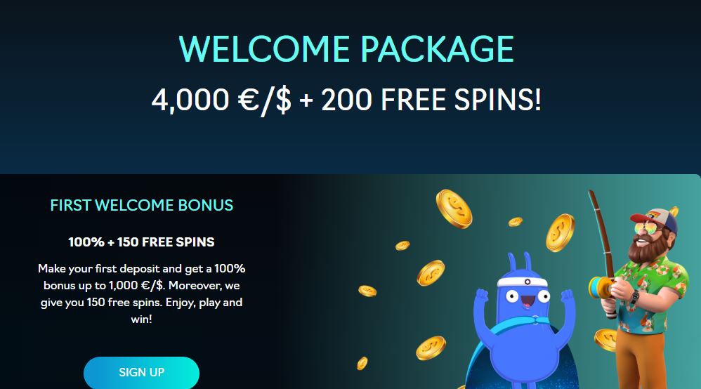 Oshi Casino Welcome Page