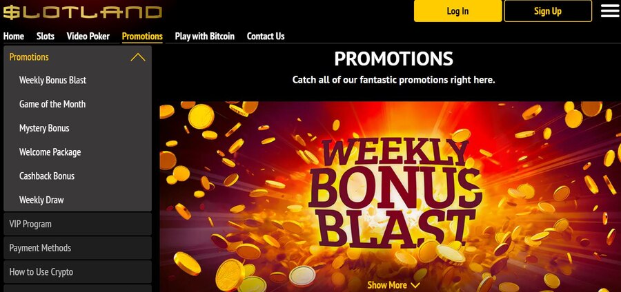 Slotland Casino Promotions