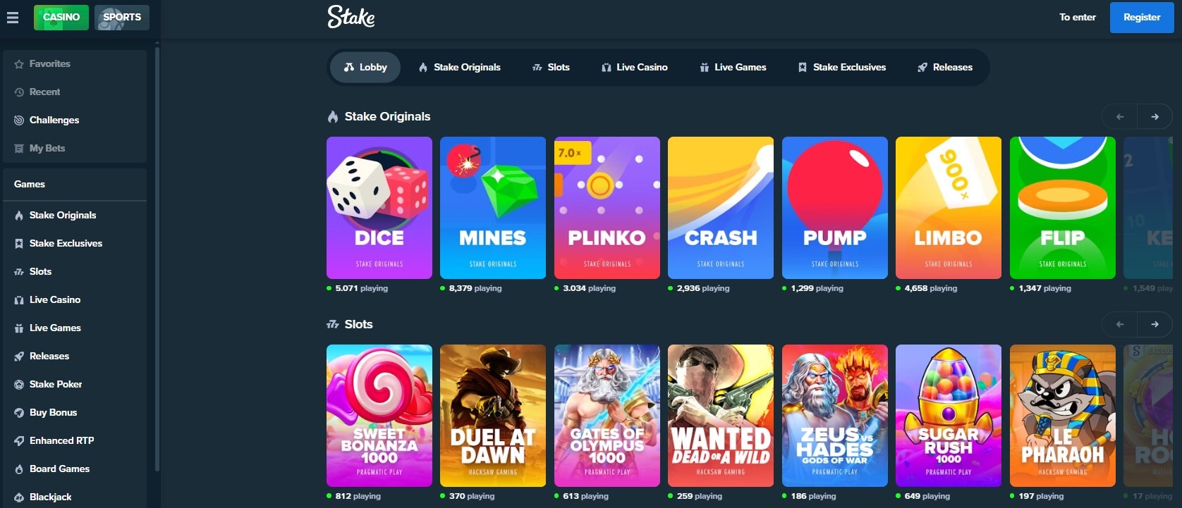 Stake Games Image