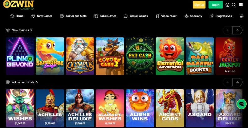 Ozwin Casino Games
