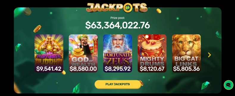 Ozwin Casino Jackpots