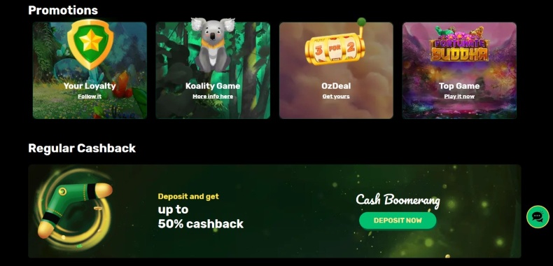 Ozwin Casino Promos