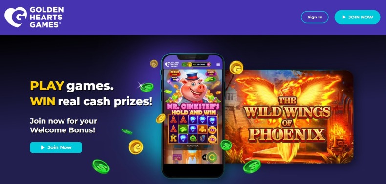 Golden Hearts Casino Main