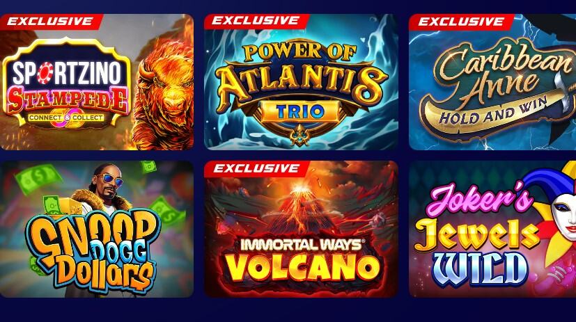 Sportszino Casino Games