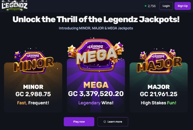 Legendz Jackpots