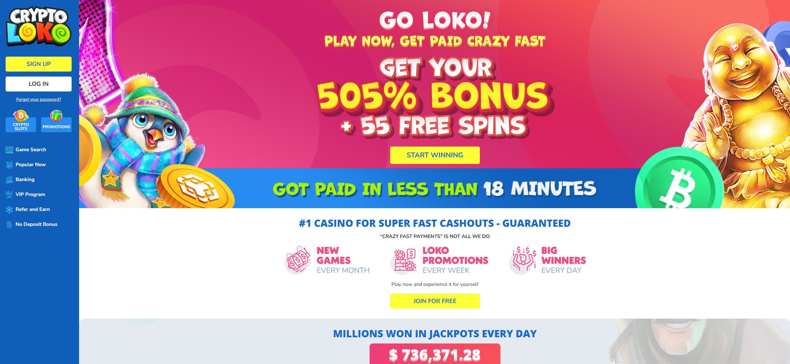 Crypto Loko Screen 1