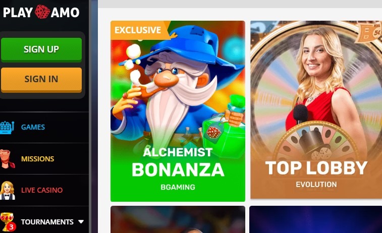Playamo Casino Games