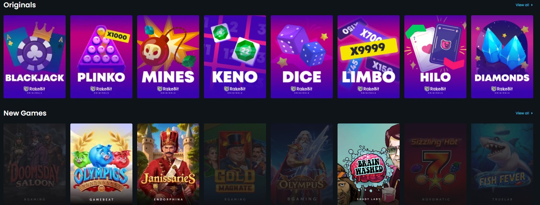 Rakebit Casino Bonus Games Ss1