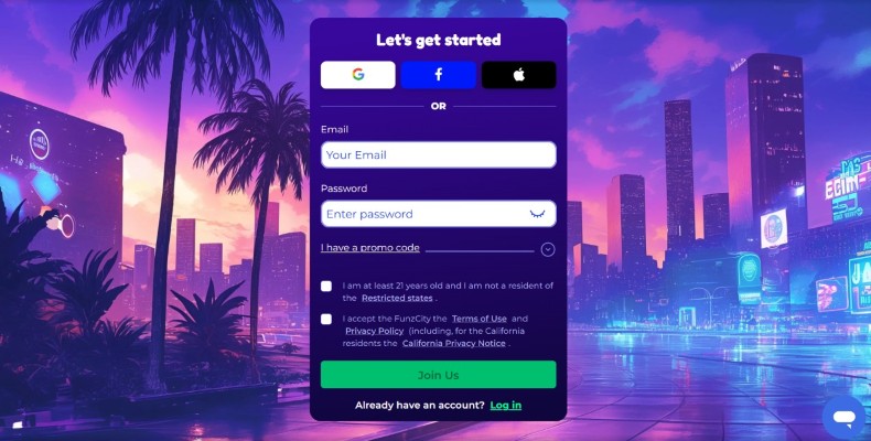 Funzcity Register