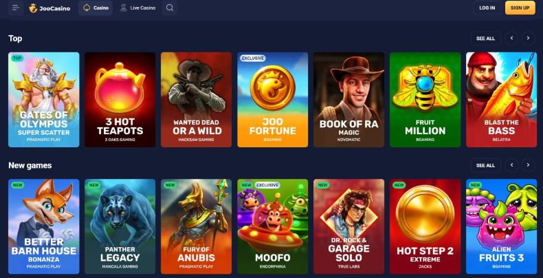 Joo Casino Games