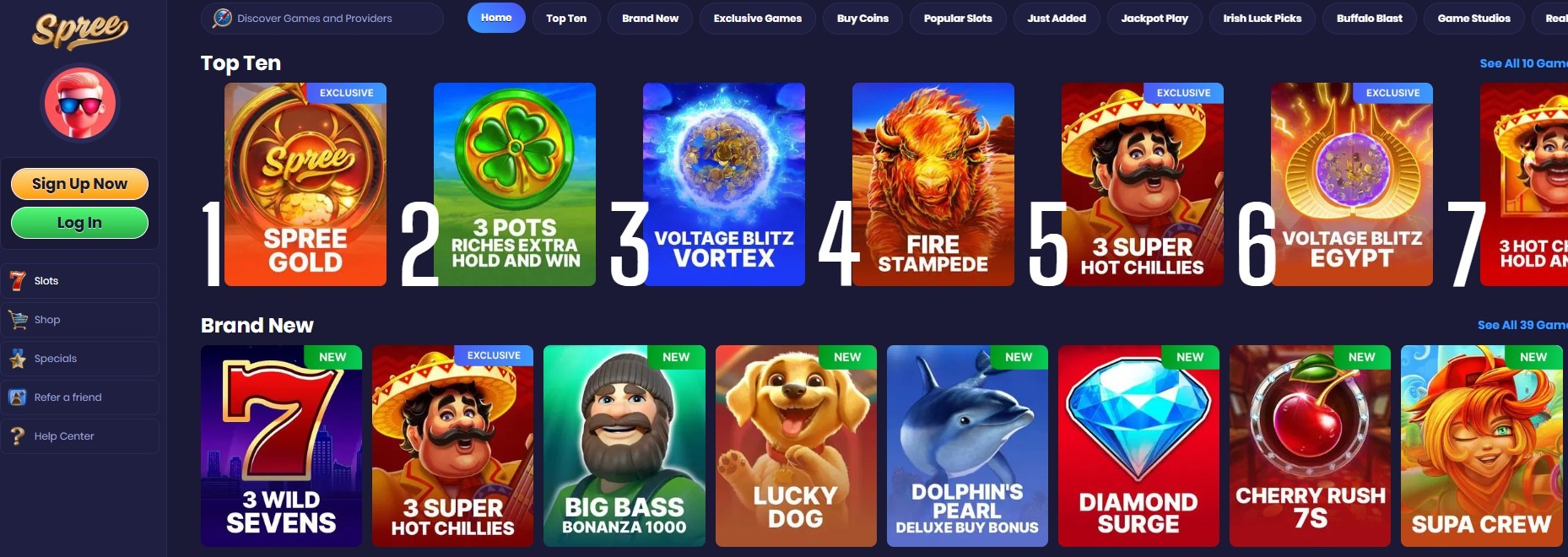 Spree Casino Slots Image
