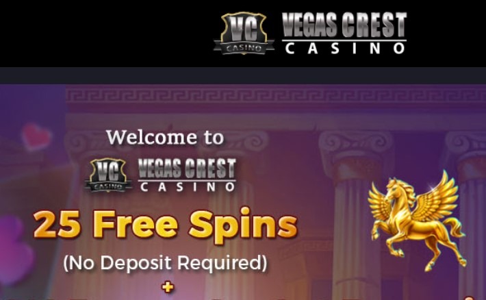 Vegas Crest Casino Homepage