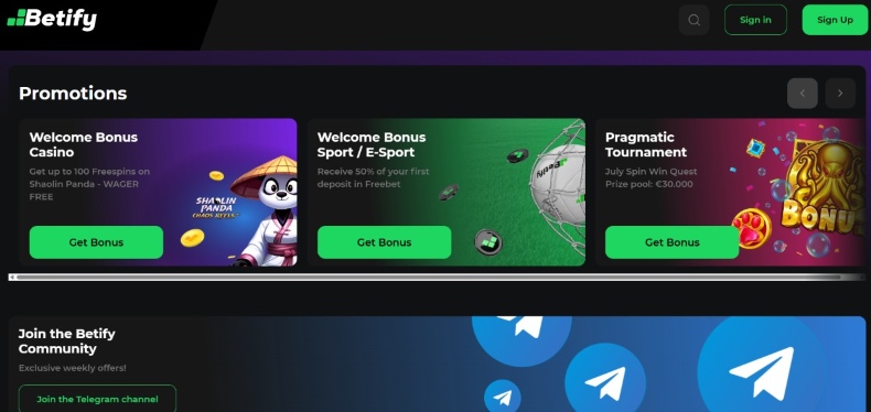 Betify Promos