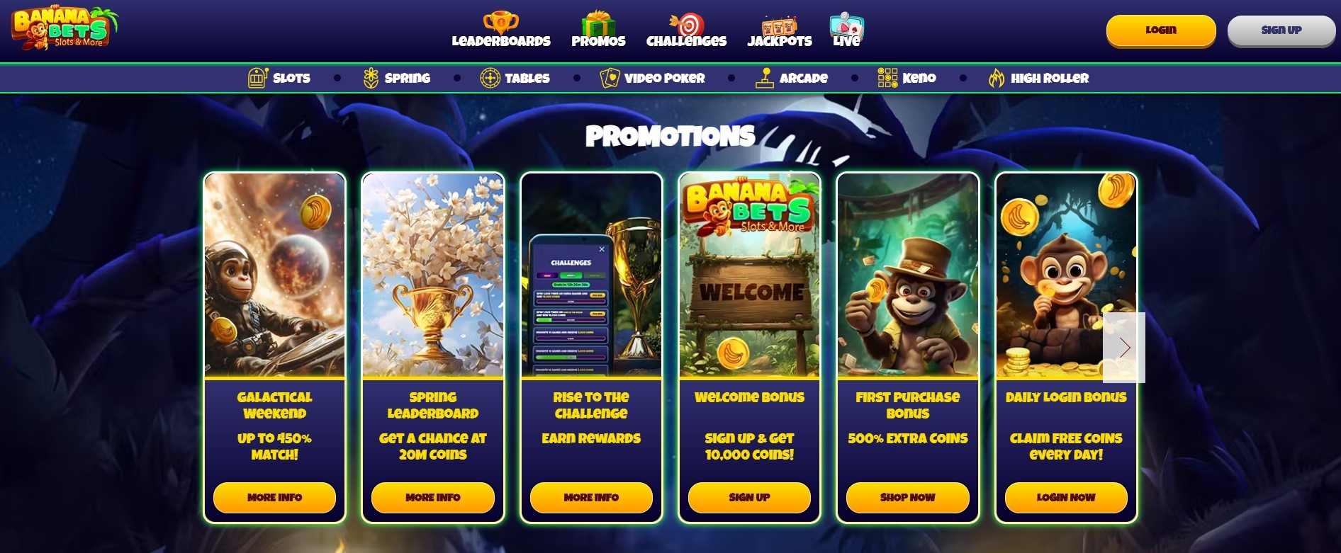Banana Bets Casino Promo Image