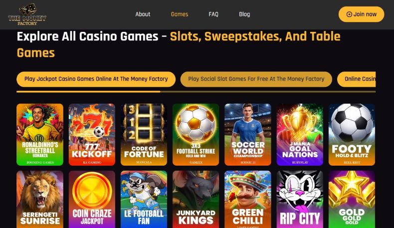 The Money Factory Games