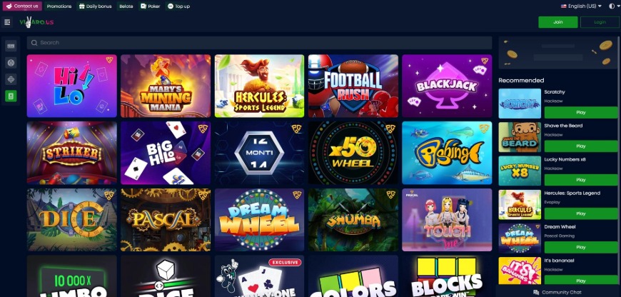 Vivaro Casino Games Image