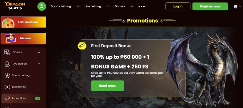 Dragonslots Promotions