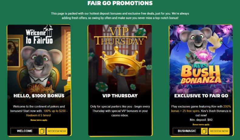 Fairgo Casino Promos