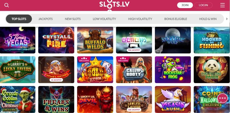 Slots.lv Games